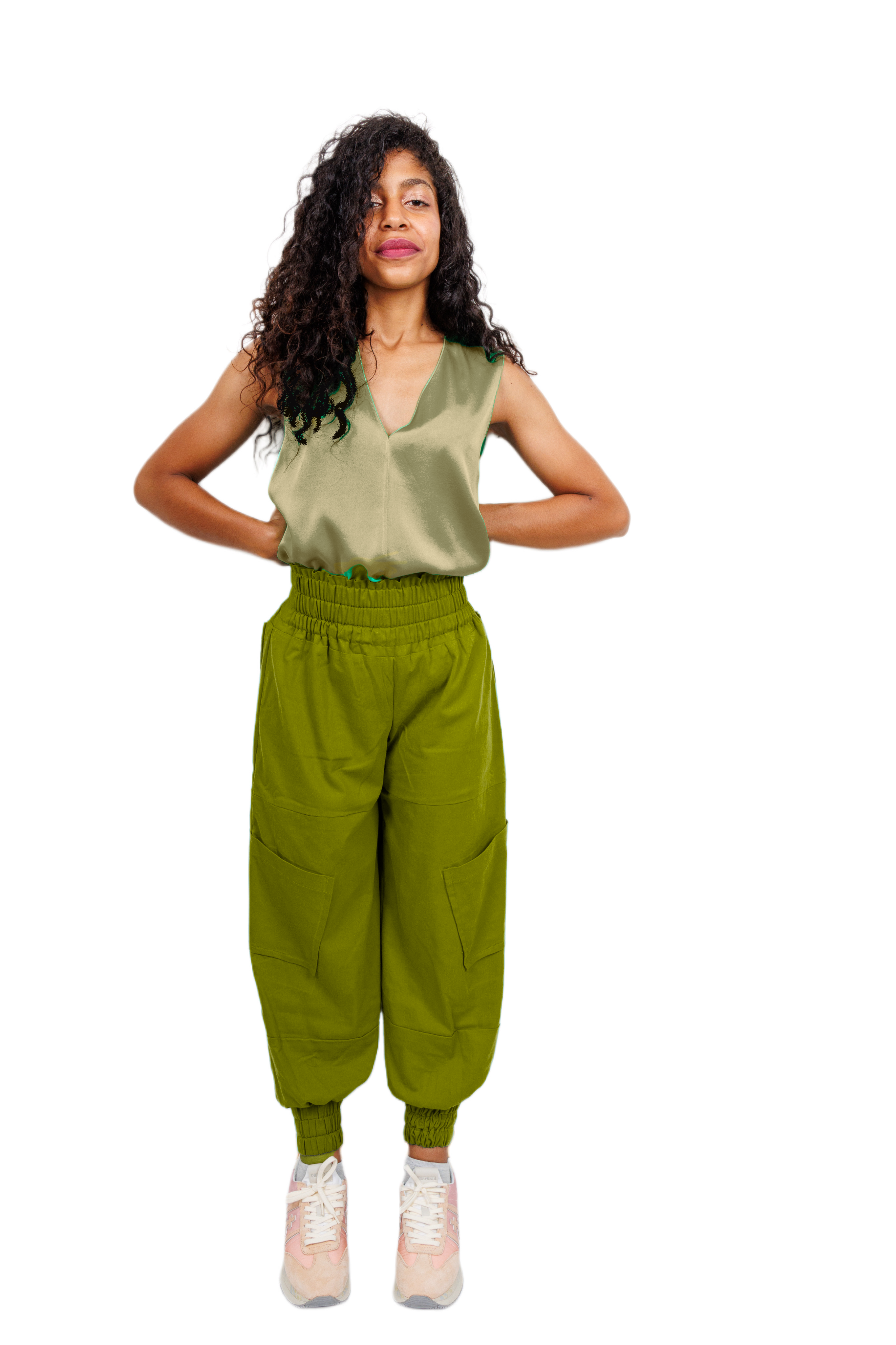 Cargo pants - #8d8600