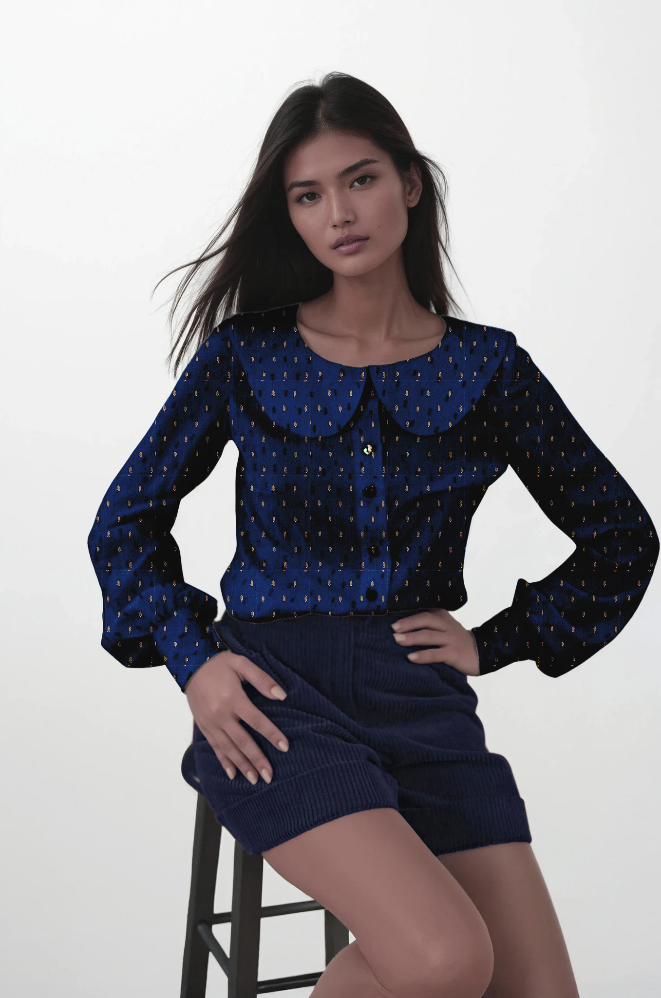 Lantern sleeve blouse