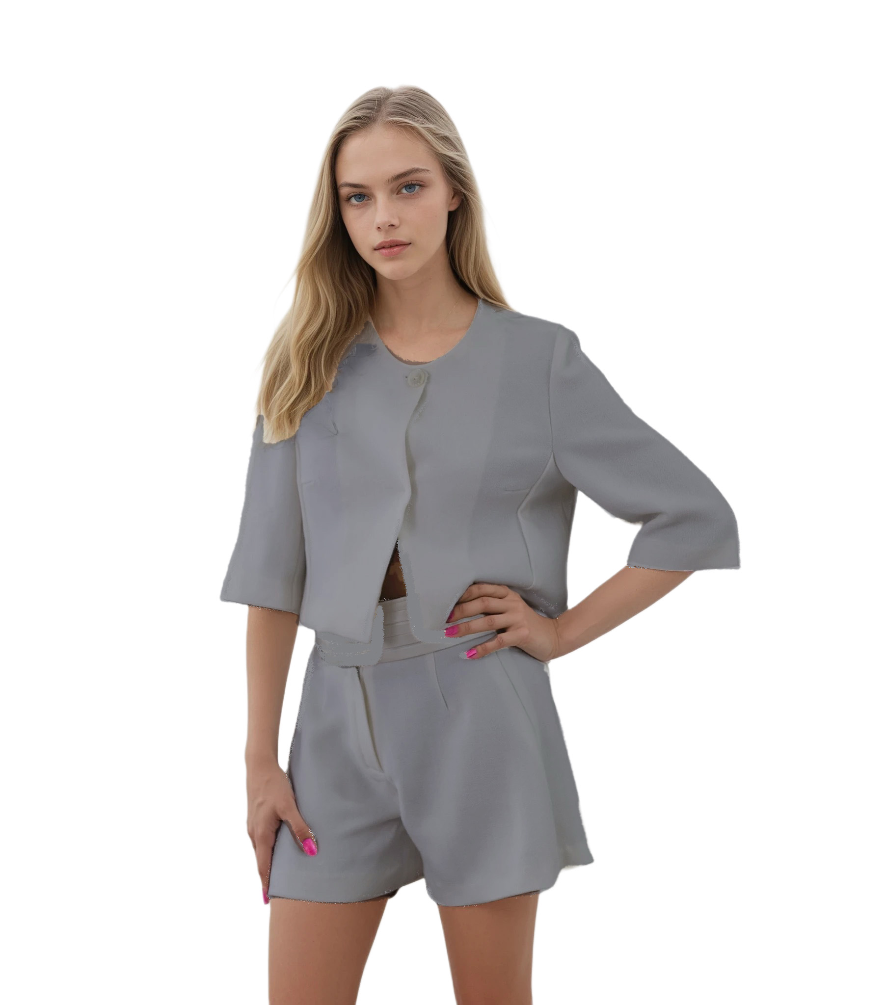 Refined Wool Crepe Shorts